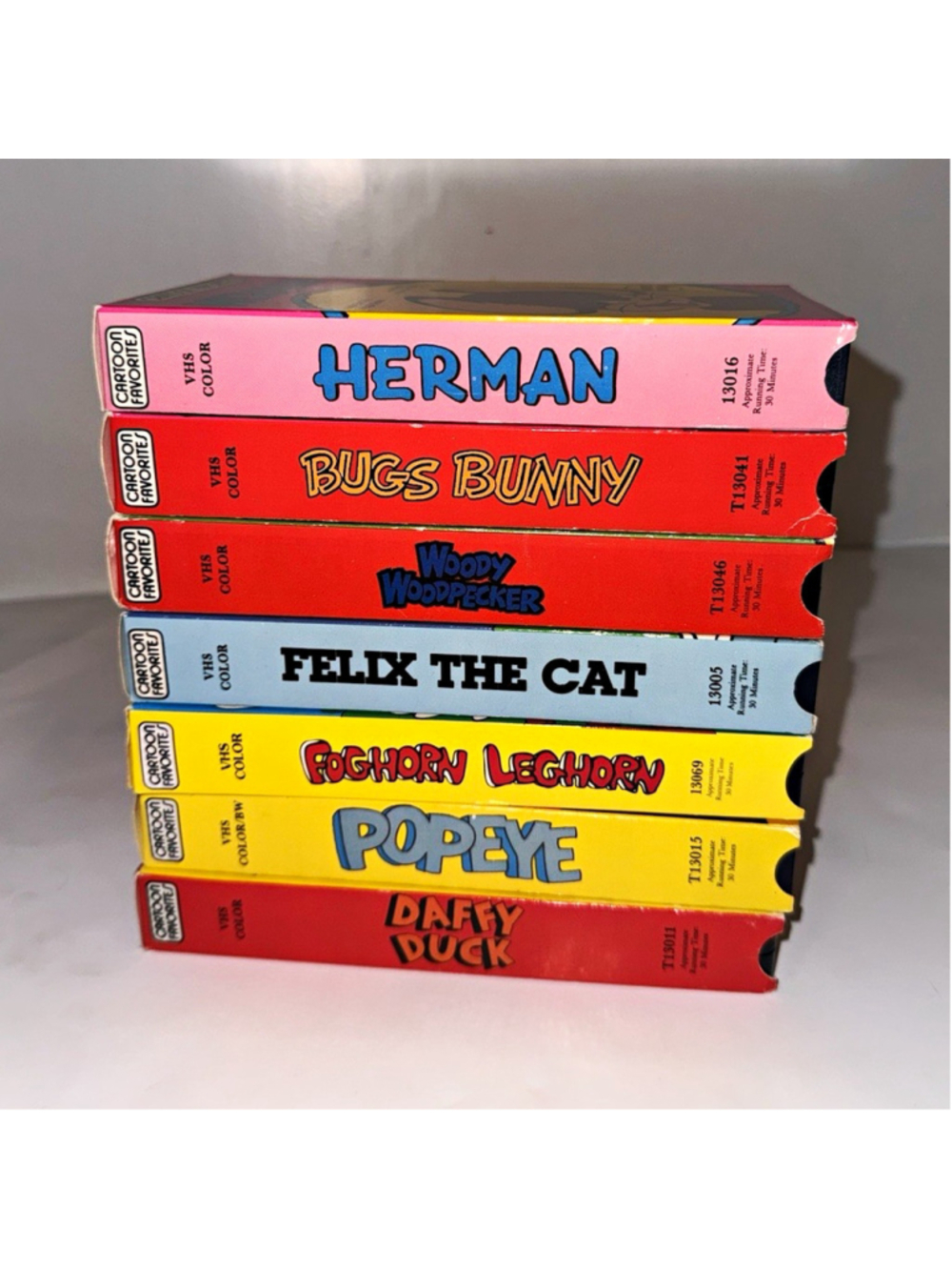 Cartoon Favorite VHS Lot Popeye Daffy Duck Bugs Bunny NTSC Full Screen Color